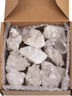 Natural Clear Quartz Raw Crystal Cluster - 1.5 lb Healing Gemstone Decor